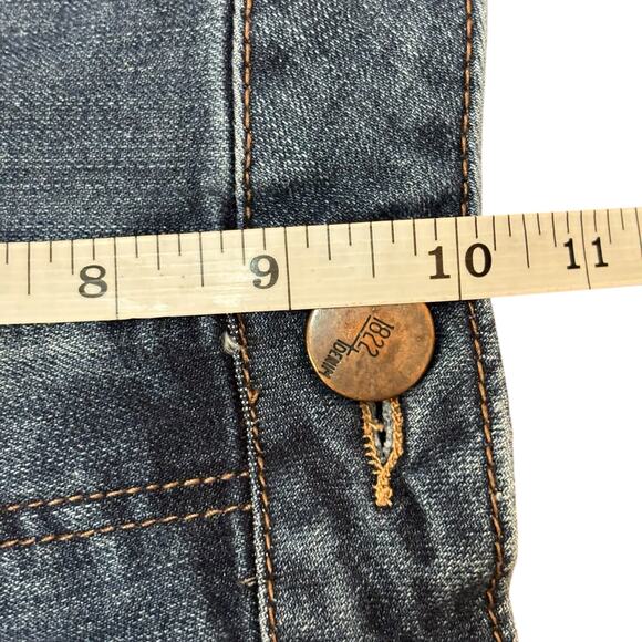 1822 Denim Skinny Jeans Womens Size 14 Mid-Rise Body-Positive Stretch Frayed Hem - Picture 6 of 16